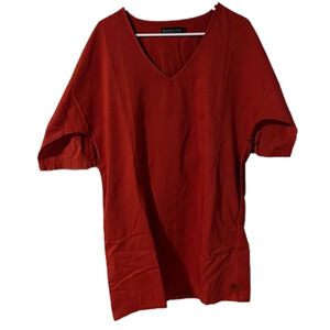 NWT United by Blue deep orange dress Sz M